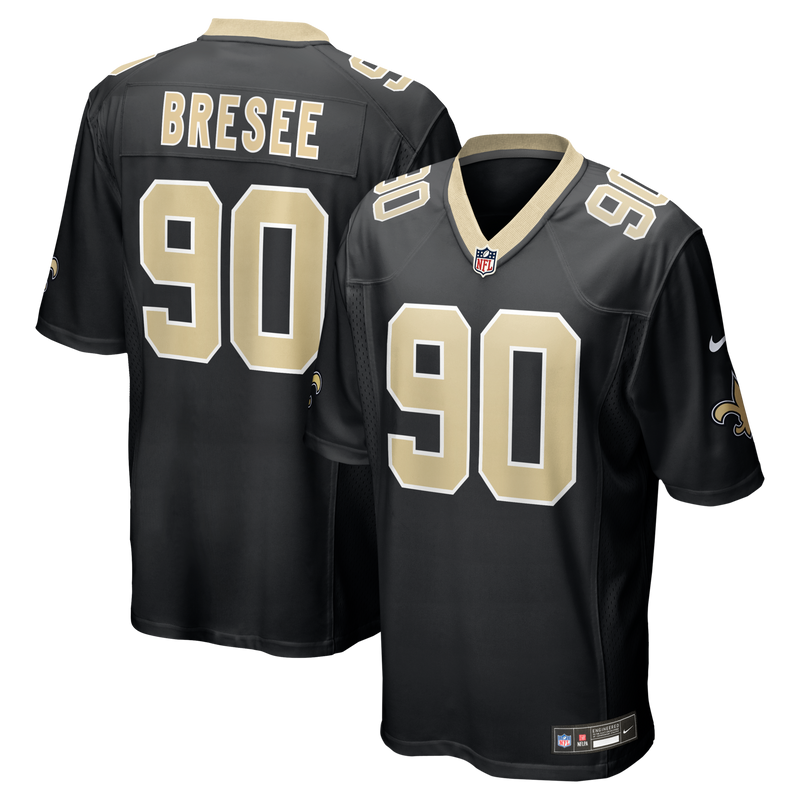 New Orleans Saints Bryan Bresee Black Game Jersey