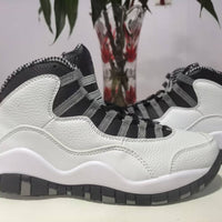 High Top Sneakers, White Black Colorway, Lace Up Design, Casual Gift for Sneaker Fans