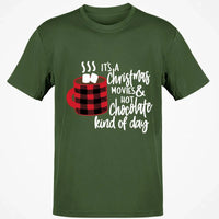 Buffalo Plaid Coffee Mug Graphic Tee, Christmas Movies Hot Chocolate T-Shirt, Hallmark Movie Watching Shirt, Comfy Holiday Season Top