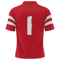 #1 Louisiana Ragin' Cajuns Football Jersey - Red