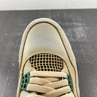 Distressed Sneakers, White Green Colorway, Lace Up Design, Distressed Finish, Casual Gift for Sneaker Fans