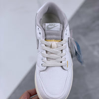Retro Low Top Basketball Shoes, White Colorway, Canvas Footwear, Lace Up Design, Casual Gift for Shoe Lovers