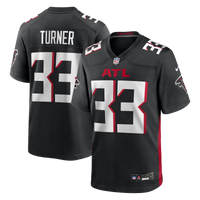 Atlanta Falcons Michael Turner Black Game Retired Player Jersey