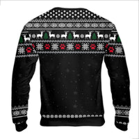 Humorous Pet Lover Reindeer Holiday Sweatshirt, 67% Fluff 33% Christmas Spirit Ugly Sweater, Adorable Xmas Fleece Party Crewneck