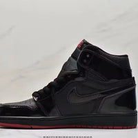 Sneakers, Black Red Colorway, Lace Up Design, Casual Gift for Sneaker Fans