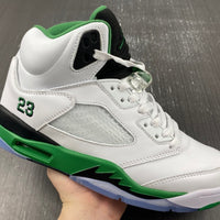 Sneakers, White Green Colorway, Leather Footwear, Lace Up Design, Casual Gift for Sneaker Fans
