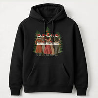 Christmas Best Friend Graphic Hoodie, Girls Will Be Girls Hoodie, Matching Holiday Sweatshirt, Adorable Winter Besties Hooded Pullover