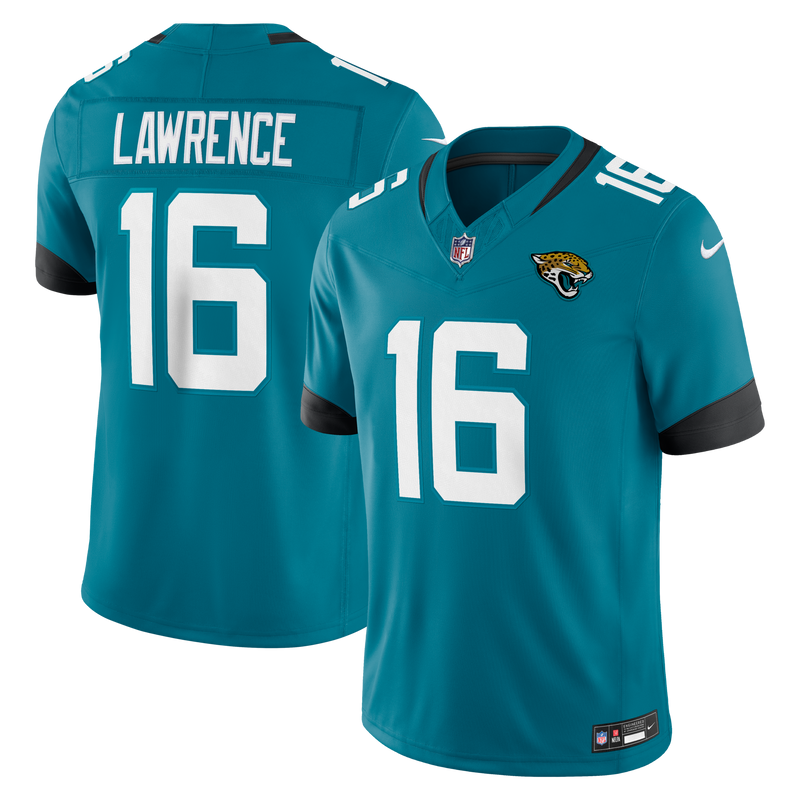 Jacksonville Jaguars Trevor Lawrence Teal Team Stitched Limited Jersey