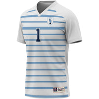 #1 North Carolina Tar Heels Lightweight Soccer Fashion Jersey - White
