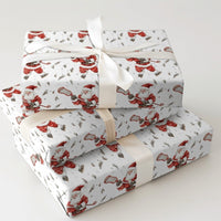 Ice Skating Santa Claus Gift Wrap, Lacrosse Santa Wrapping Paper, Sports Christmas Wrapping Paper, Athlete Coach Holiday Wrapping Paper