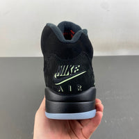 Retro Mid Top Sneakers, Black Red Green Colorway, Glow in the Dark Detail, Halloween Design, Lace Up Design, Casual Gift for Sneaker Fans