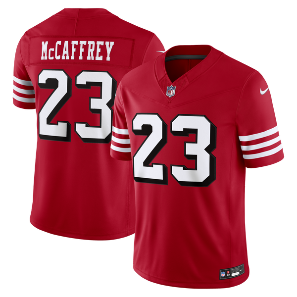 San Francisco 49ers Christian McCaffrey Scarlet Alternate Stitched Limited Jersey