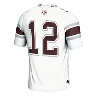 #12 Texas A&M Aggies Football Lightweight Fashion Jersey - White