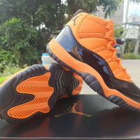 High Top Sneakers, Black Red Orange Colorway, Lace Up Design, Casual Gift for Sneaker Fans