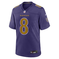 Baltimore Ravens Lamar Jackson Purple Alternate Game Jersey