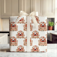 Video Game Controller Gift Wrap, Floral Armchair Gamer Santa Wrapping Paper, Humorous Santa Christmas Wrapping Paper, Gamer Gift Wrap