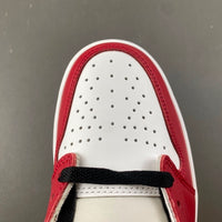 Low Top Sneakers, White Red Colorway, Lace Up Design, Casual Gift for Sneaker Fans