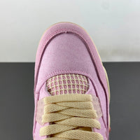 Retro Low Top Sneakers, Pink Colorway, Leather Footwear, Lace Up Design, Casual Gift for Sneaker Fans