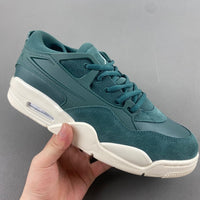 Low Top Sneakers, Army Green White Colorway, Lace Up Design, Casual Gift for Sneaker Fans