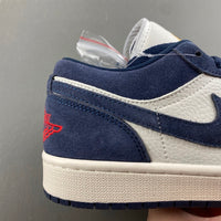 Low Top Sneakers, Blue White Colorway, Suede Footwear, Lace Up Design, Casual Gift for Sneaker Fans