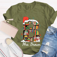 Custom Name Holiday T-Shirt, Personalized Christmas Shirt, Matching Family Xmas Tee, Festive Winter Holiday Graphic Shirt