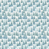 Winter Forest Gift Wrap, Pine Tree Wrapping Paper, Snowfall Christmas Wrapping Paper, Elegant Holiday Gift Wrap, Nature Xmas Paper Roll