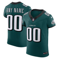 Philadelphia Eagles Midnight Green Team Elite Custom Jersey