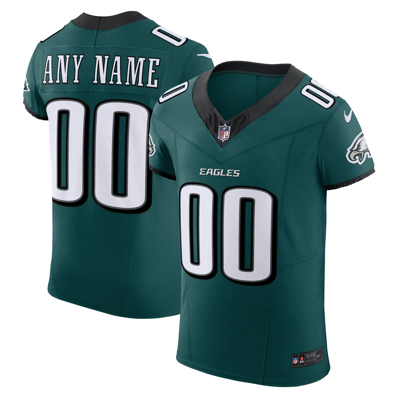 Philadelphia Eagles Midnight Green Team Elite Custom Jersey