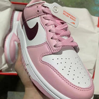 Sneakers, Pink Brown Colorway, Lace Up Design, Casual Gift for Sneaker Fans