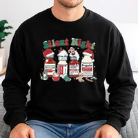 Humorous Medical Vials Holiday Crewneck, Silent Night Christmas Sweatshirt, RN ICU Doctor Nurse Xmas Pullover, Medical Sweater