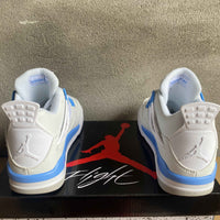 Mid Top Sneakers, White Blue Colorway, Lace Up Design, Casual Gift for Sneaker Fans