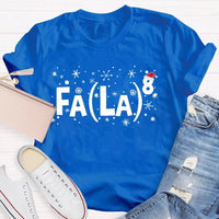 Humorous Holiday Math Graphic Shirt, Fa La La Equation Christmas Math Teacher T-Shirt, Retro Xmas Teacher Tee, Winter Math Lover Present Shirt