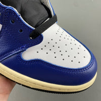 High Top Sneakers, Blue White Colorway, Lace Up Design, Casual Gift for Sneaker Fans