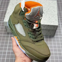 High Top Sneakers, Army Green Colorway, Lace Up Design, Casual Gift for Sneaker Fans