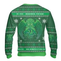 Lovecraftian Monster Ugly Sweater, Cthulhu Christmas Sweatshirt, HP Lovecraft Cosmic Horror Xmas Pullover, Retro Holiday Creature Top