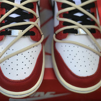 Low Top Sneakers, Red Cream Colorway, Lace Up Design, Casual Gift for Sneaker Fans