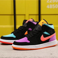 Low Top Sneakers, Black Colorway, Mismatched Colorway, Lace Up Design, Casual Gift for Sneaker Fans