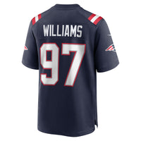 New England Patriots Milton Williams Navy Game Player Jersey