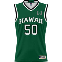 #50 Hawaii Rainbow Warriors Lightweight Basketball Jersey - Green
