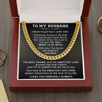 Classic Cuban Chain Necklace for Men, Husband Cuban Link Chain Necklace, Stainless Steel Link Necklace, Anniversary Christmas Present for Him