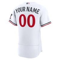 Minnesota Twins White Home Authentic Custom Jersey