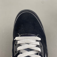 High Top Sneakers, Black Silver Colorway, Leather Footwear, Lace Up Design, Casual Gift for Sneaker Fans