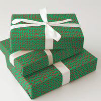 Green Confetti Gift Wrap, Red Polka Dot Christmas Wrapping Paper, Festive Berry Holiday Wrapping Paper, Retro Dot Gift Wrap, Gift Wrap Roll