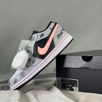 Low Top Sneakers, Pink Colorway, Lace Up Design, Casual Gift for Sneaker Fans