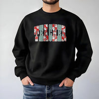 Checkered Santa Christmas Crewneck, Teacher Christmas Sweatshirt, Teacher Xmas Sweater, Educator Holiday Pullover, School Teacher Present