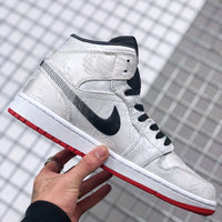 Mid Top Sneakers, White Colorway, Lace Up Design, Casual Gift for Sneaker Fans
