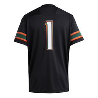 #1 Miami Hurricanes Premier Jersey - Black
