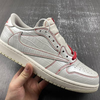 Low Top Sneakers, White Red Colorway, Reverse Hook Design, Lace Up Design, Casual Gift for Sneaker Fans