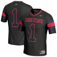 #1 Florida Atlantic Owls Lightweight Football Jersey - Black
