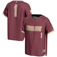 #1 Florida State Seminoles Lightweight Baseball Jersey - Garnet